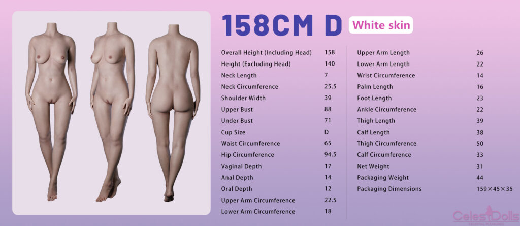 Ido Doll Silicone 158D Body Specs