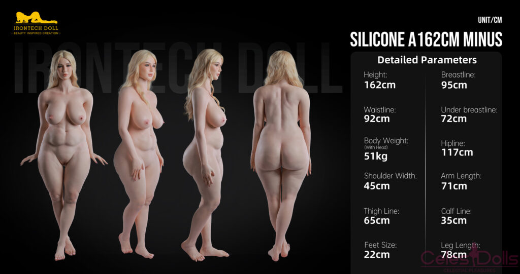 Irontech Doll Silicone 162cm Plus Body Specs