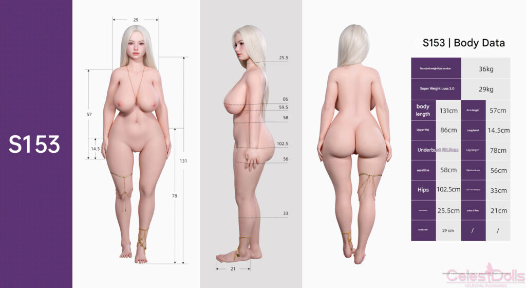 Sino Doll S153 Body Specs